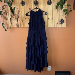Ted Baker Navy Tiered Dress